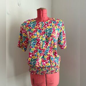 Vintage Christie & Jill Floral Top (M)